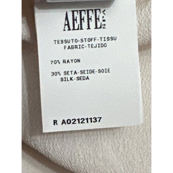 Boutique Moschino 6 White Silk Blend Blouse Floral Lace Embroidery Designer Top - Picture 9 of 12